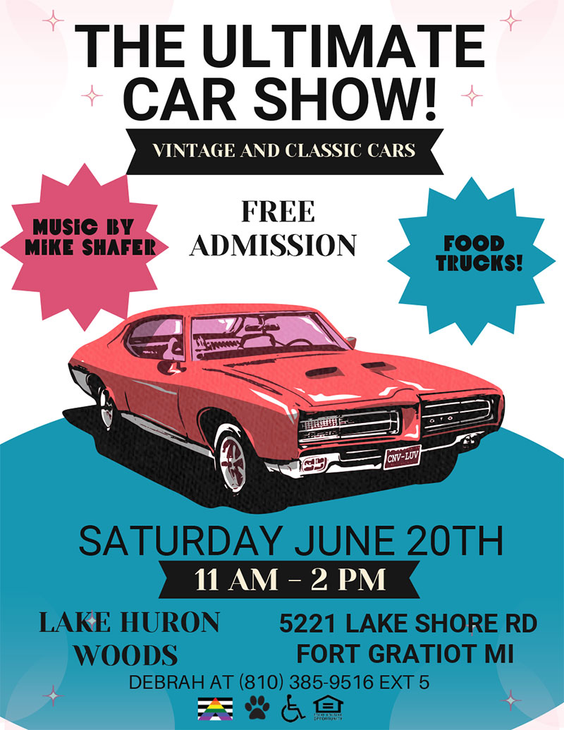 Lake Huron Woods Ultimate Car Show flier image