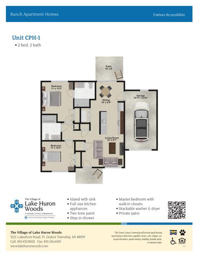 Lake Huron Woods Ranch Apartment Home Unit CPH-1