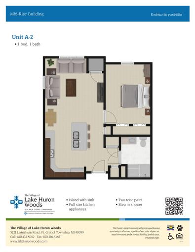 Lake Huron Woods Mid-Rise Building Unit A-2