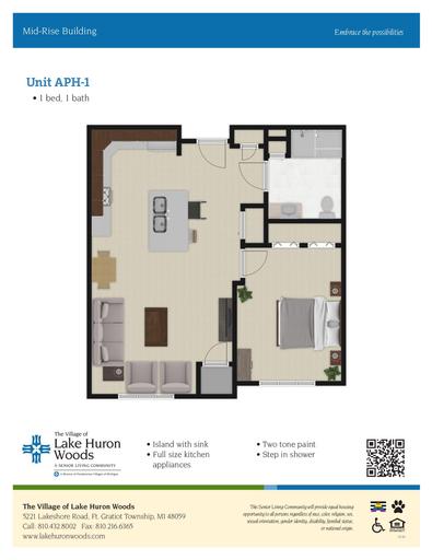 Lake Huron Woods Mid-Rise Building Unit APH-1