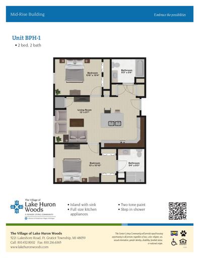 Lake Huron Woods Mid-Rise Building Unit BPH-1