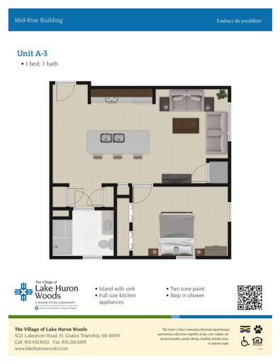 Lake Huron Woods Mid-Rise Building Unit A-3