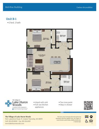 Lake Huron Woods Mid-Rise Building Unit B-1
