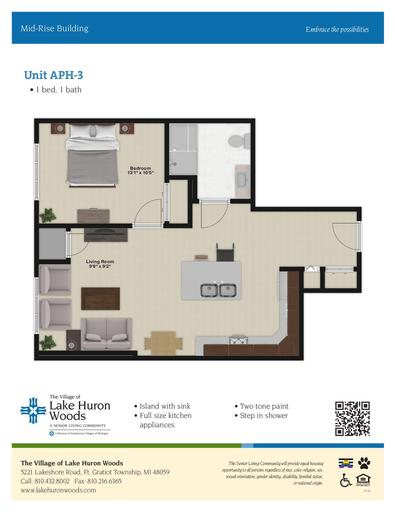 Lake Huron Woods Mid-Rise Building Unit APH-3