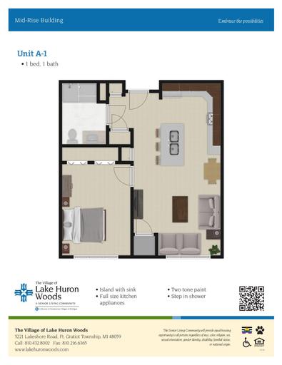 Lake Huron Woods Mid-Rise Building Unit A-1